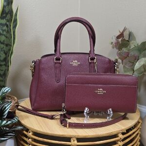 Coach Mini Sage Carryall and Wallet Set
